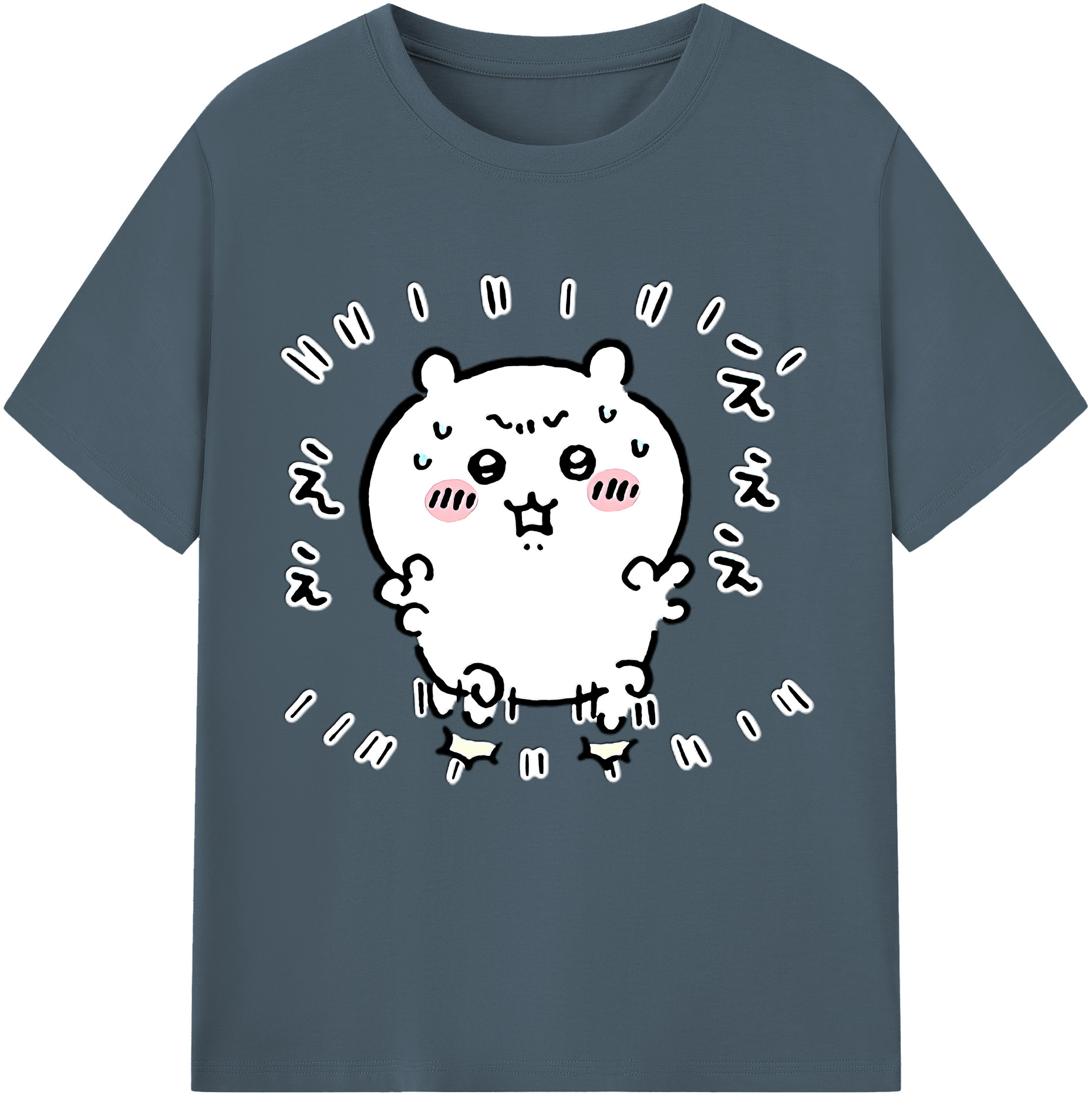 （画像用） ちいかわ ちいかわ Chii-kawa chiikawa 綿100％半袖Tシャツ（フロントプリント）